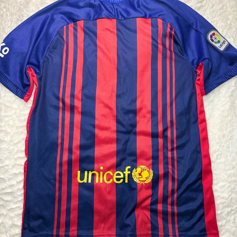 Nike Barcelona Blue and Red Striped Jersey